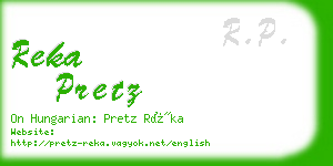 reka pretz business card